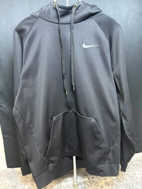 Large Nike Men's Black Dri-FIT Pullover Hoodie